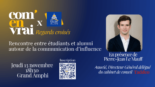 Rencontre autour de la communication d’influence avec Pierre-Jean Le Mauff de TADDEO 
