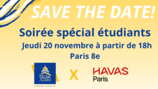 SAVE THE DATE – Soirée CELSA Alumni x Havas Paris